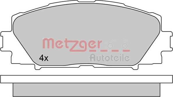 Metzger 1170618 - Гальмівні колодки, дискові гальма autozip.com.ua