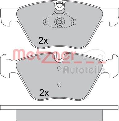 Metzger 1170684 - Гальмівні колодки, дискові гальма autozip.com.ua