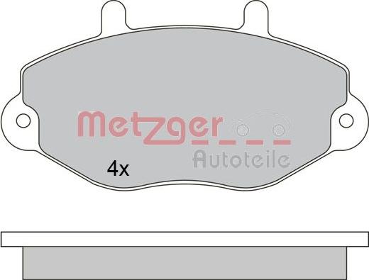 Metzger 1170629 - Гальмівні колодки, дискові гальма autozip.com.ua