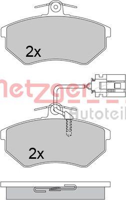 Metzger 1170674 - Гальмівні колодки, дискові гальма autozip.com.ua