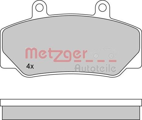 Metzger 1170094 - Гальмівні колодки, дискові гальма autozip.com.ua