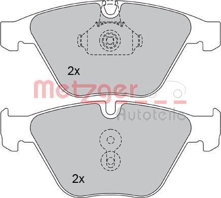 Metzger 1170090 - Гальмівні колодки, дискові гальма autozip.com.ua