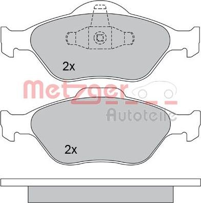 Metzger 1170045 - Гальмівні колодки, дискові гальма autozip.com.ua