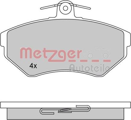 Metzger 1170061 - Гальмівні колодки, дискові гальма autozip.com.ua