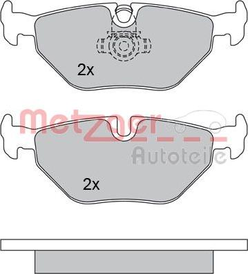 Metzger 1170014 - Гальмівні колодки, дискові гальма autozip.com.ua