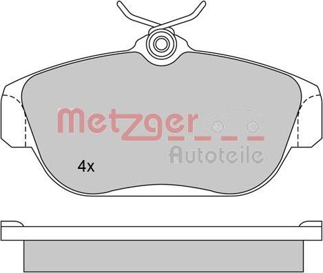 Metzger 1170018 - Гальмівні колодки, дискові гальма autozip.com.ua