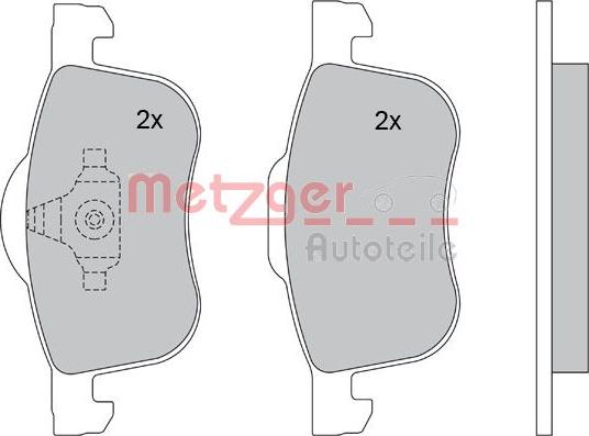Metzger 1170013 - Гальмівні колодки, дискові гальма autozip.com.ua