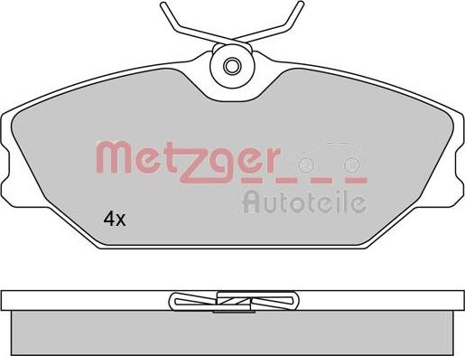 Metzger 1170084 - Гальмівні колодки, дискові гальма autozip.com.ua