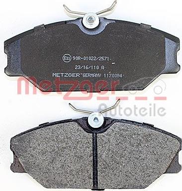 Metzger 1170084 - Гальмівні колодки, дискові гальма autozip.com.ua