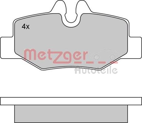 Metzger 1170081 - Гальмівні колодки, дискові гальма autozip.com.ua