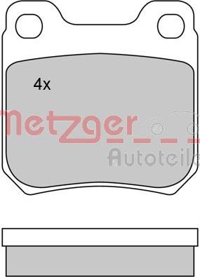 Metzger 1170034 - Гальмівні колодки, дискові гальма autozip.com.ua