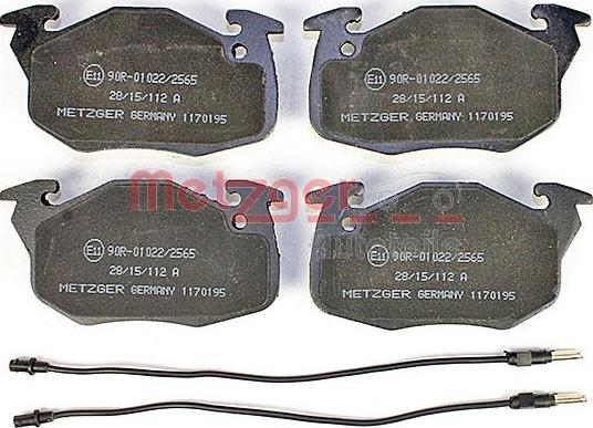 Metzger 1170195 - Гальмівні колодки, дискові гальма autozip.com.ua
