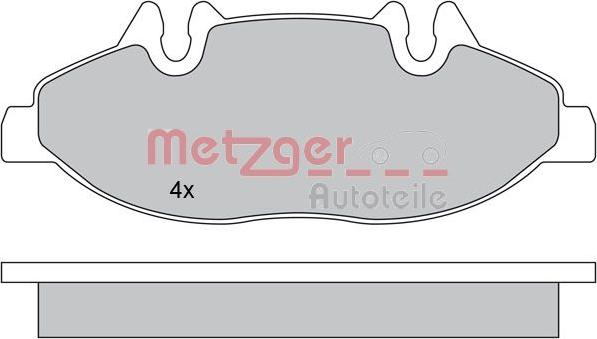 Metzger 1170145 - Гальмівні колодки, дискові гальма autozip.com.ua