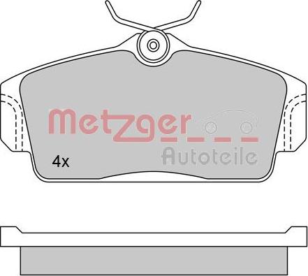 Metzger 1170125 - Гальмівні колодки, дискові гальма autozip.com.ua