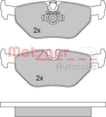 Metzger 1170120 - Гальмівні колодки, дискові гальма autozip.com.ua