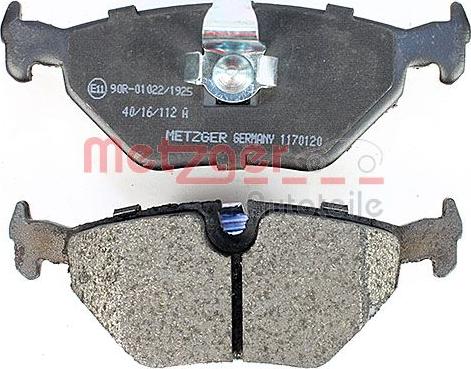 Metzger 1170120 - Гальмівні колодки, дискові гальма autozip.com.ua