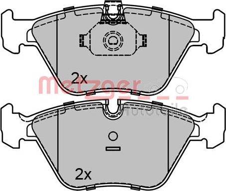 Metzger 1170128 - Гальмівні колодки, дискові гальма autozip.com.ua