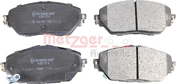 Metzger 1170854 - Гальмівні колодки, дискові гальма autozip.com.ua