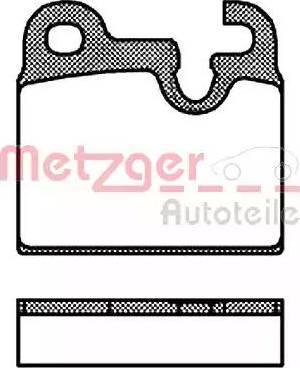Metzger 1170807 - Гальмівні колодки, дискові гальма autozip.com.ua