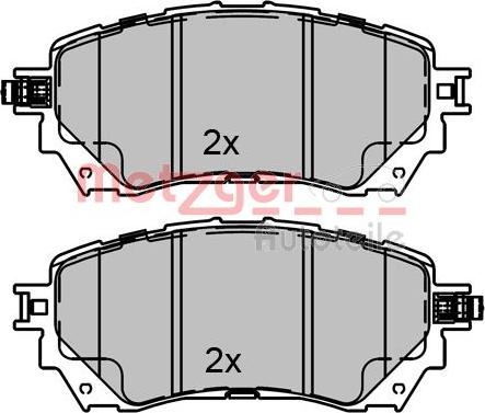 Metzger 1170811 - Гальмівні колодки, дискові гальма autozip.com.ua