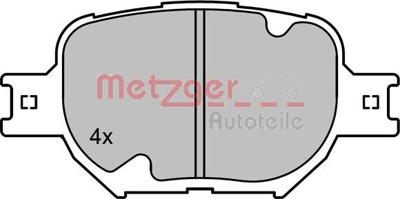 Metzger 1170823 - Гальмівні колодки, дискові гальма autozip.com.ua