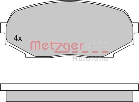Metzger 1170396 - Гальмівні колодки, дискові гальма autozip.com.ua