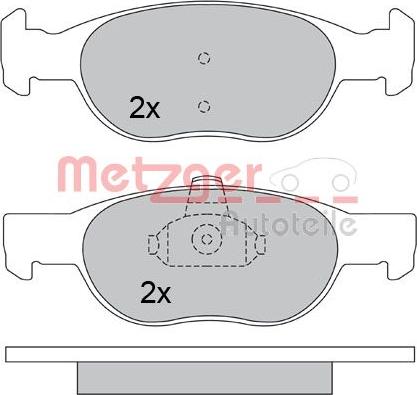 Metzger 1170390 - Гальмівні колодки, дискові гальма autozip.com.ua
