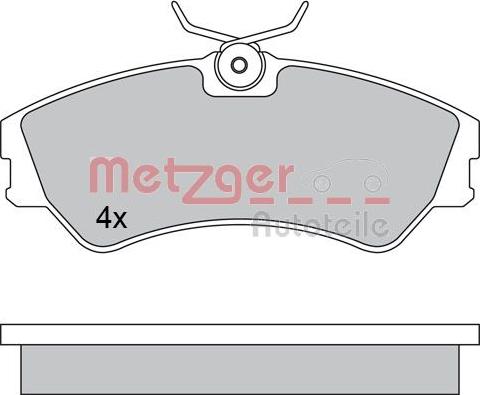 Metzger 1170397 - Гальмівні колодки, дискові гальма autozip.com.ua