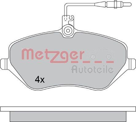 Metzger 1170346 - Гальмівні колодки, дискові гальма autozip.com.ua