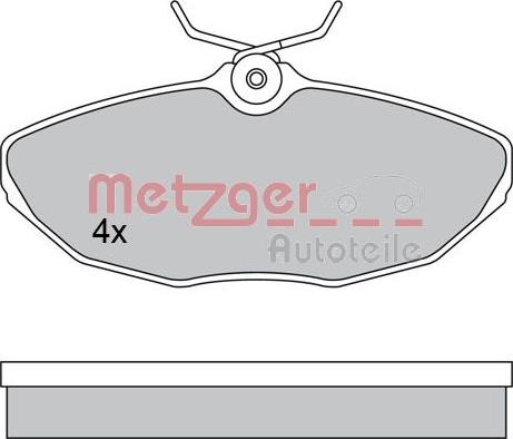 Metzger 1170341 - Гальмівні колодки, дискові гальма autozip.com.ua