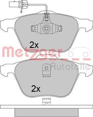 Metzger 1170342 - Гальмівні колодки, дискові гальма autozip.com.ua