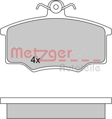 Metzger 1170350 - Гальмівні колодки, дискові гальма autozip.com.ua