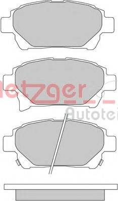Metzger 1170305 - Гальмівні колодки, дискові гальма autozip.com.ua