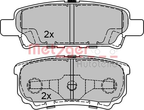 Metzger 1170306 - Гальмівні колодки, дискові гальма autozip.com.ua