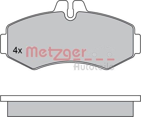 Metzger 1170303 - Гальмівні колодки, дискові гальма autozip.com.ua