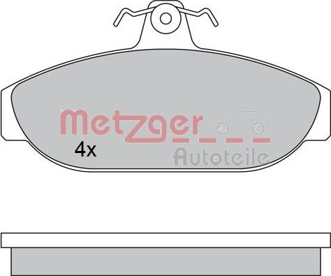 Metzger 1170315 - Гальмівні колодки, дискові гальма autozip.com.ua