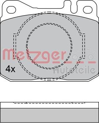 Metzger 1170385 - Гальмівні колодки, дискові гальма autozip.com.ua