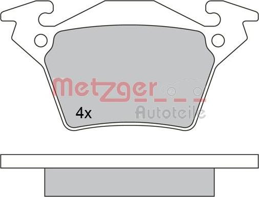 Metzger 1170331 - Гальмівні колодки, дискові гальма autozip.com.ua