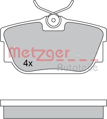 Metzger 1170332 - Гальмівні колодки, дискові гальма autozip.com.ua