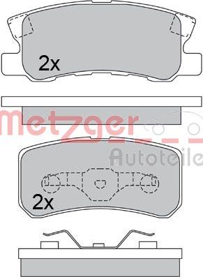 Metzger 1170323 - Гальмівні колодки, дискові гальма autozip.com.ua