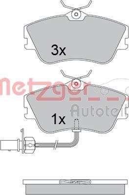 Metzger 1170376 - Гальмівні колодки, дискові гальма autozip.com.ua