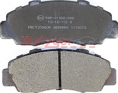 Metzger 1170373 - Гальмівні колодки, дискові гальма autozip.com.ua