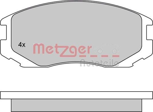 Metzger 1170294 - Гальмівні колодки, дискові гальма autozip.com.ua