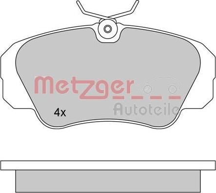 Metzger 1170245 - Гальмівні колодки, дискові гальма autozip.com.ua