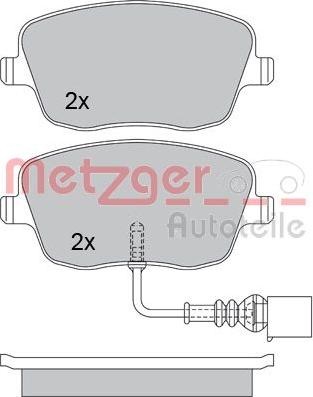 Metzger 1170246 - Гальмівні колодки, дискові гальма autozip.com.ua