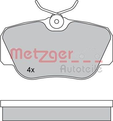 Metzger 1170266 - Гальмівні колодки, дискові гальма autozip.com.ua