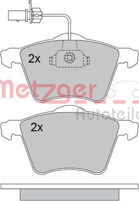 Metzger 1170261 - Гальмівні колодки, дискові гальма autozip.com.ua