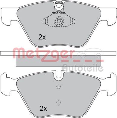 Metzger 1170203 - Гальмівні колодки, дискові гальма autozip.com.ua