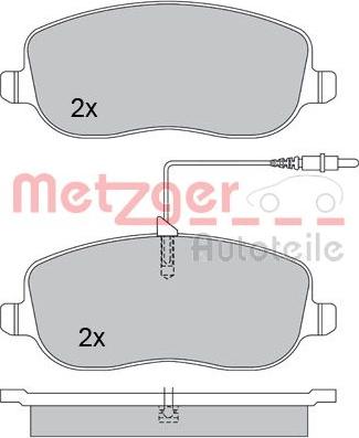 Metzger 1170232 - Гальмівні колодки, дискові гальма autozip.com.ua