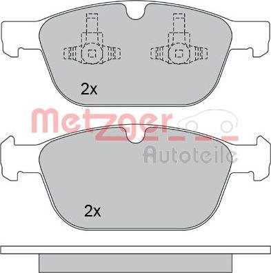 Metzger 1170229 - Гальмівні колодки, дискові гальма autozip.com.ua